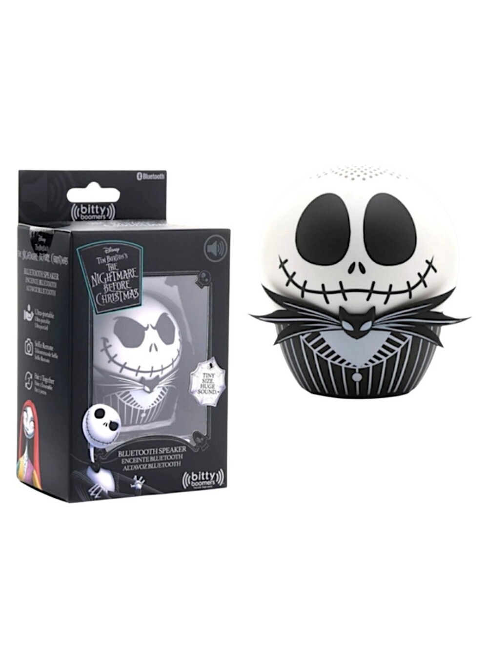 Disney Jack Skellington Mini Bluetooth Speaker Bitty Boomers NIB